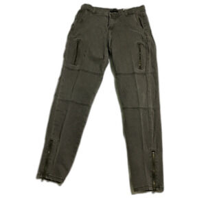 Banana Republic Brown Skinny Zipper Pants, Size 6, 30" Inseam